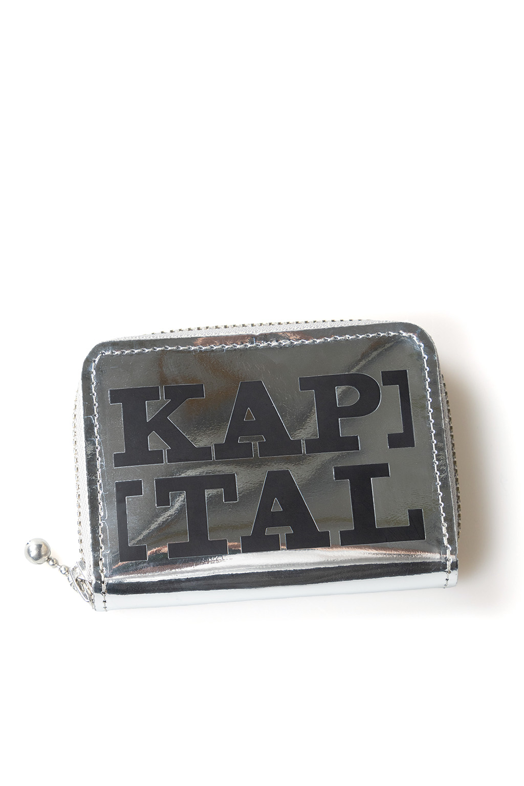 Kapital | Mirror Leather THUMBS-UP Mini Wallet - Black | Women